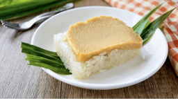 Coconut Sticky Date Rice with Thal Egg Custard